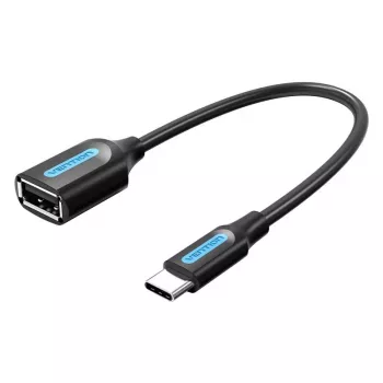 VENTION CCSBB USB 2.0 Type-C Isane USB-A Emane Adapterkaabel 0.15m Must