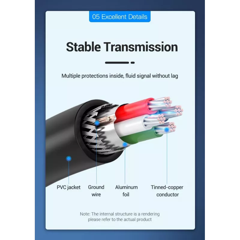 VENTION CCSBB USB 2.0 Type-C Isane USB-A Emane Adapterkaabel 0.15m Must