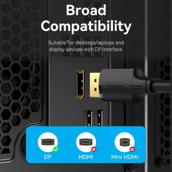 VENTION HAKBF DisplayPort to DisplayPort kaabel 1m must