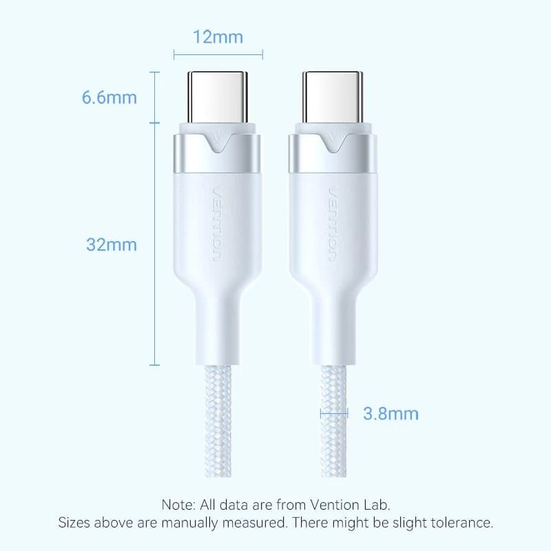 VENTION TRDBF USB-C to USB-C kaabel 1m must