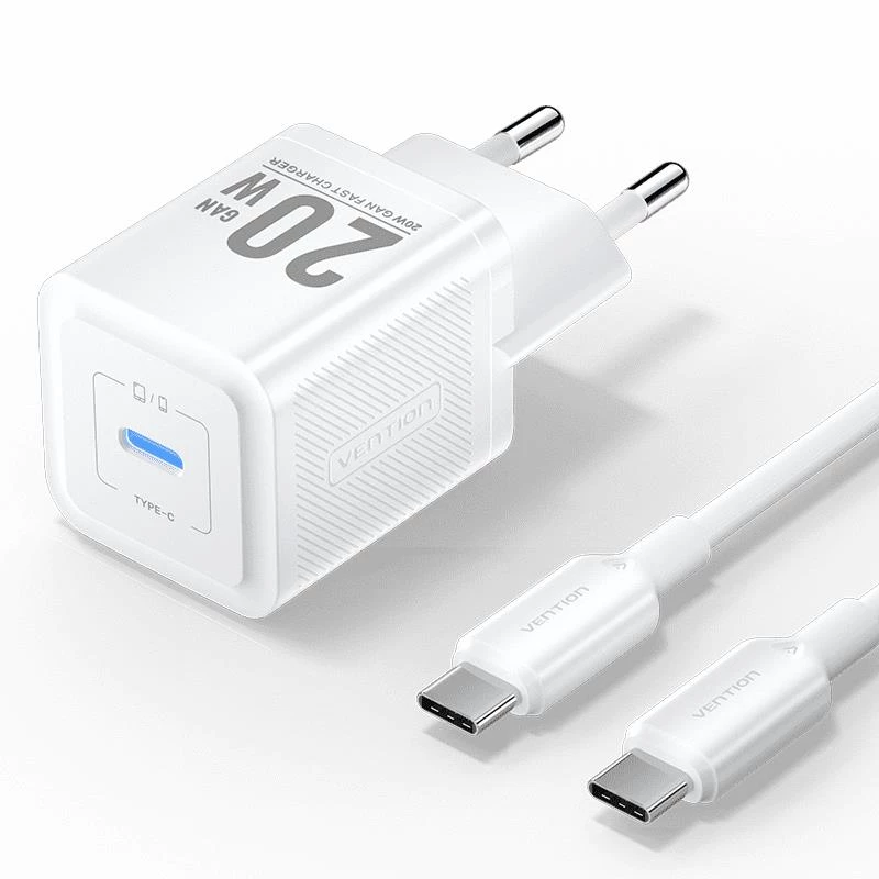 VENTION TZ-FEPW0-EU-01 20W USB-C seinadapter mobiiltelefoni laadija