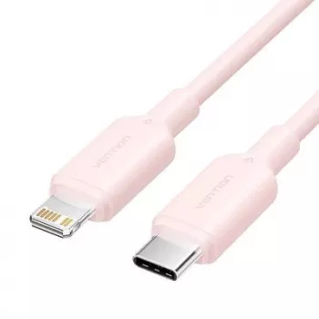 VENTION USB-C to Lightning kaabel 1m Roosa LAKPF - 20W PD kiirlaadimine ja 480Mbps andmesünkroonimine
