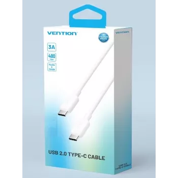 VENTION USB-C to USB-C kaabel 1m Valge TRCWF
