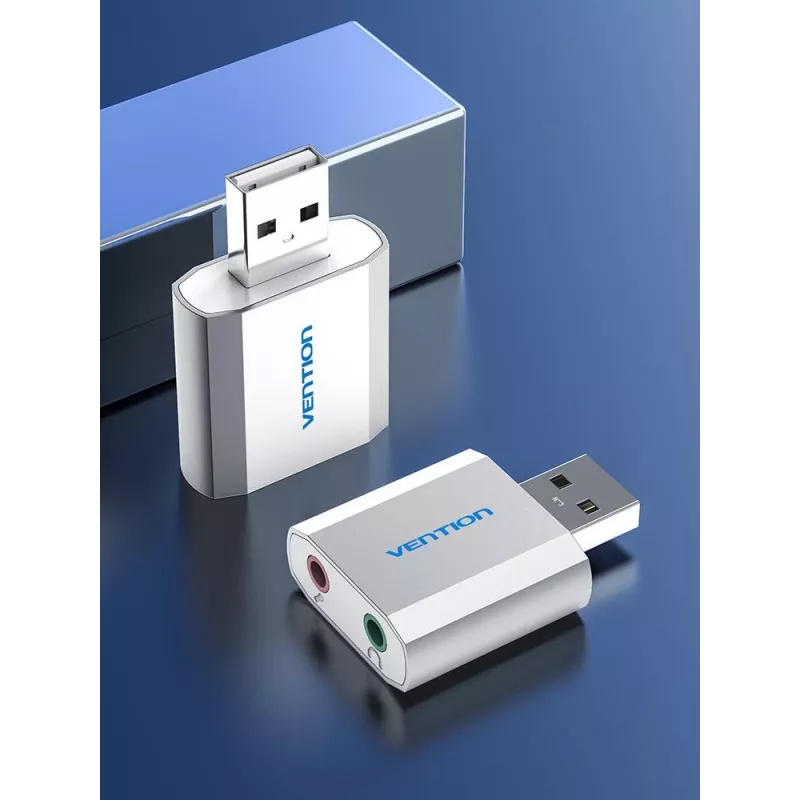 VENTION VAB-S13 USB 2.0 helikaart 2-pordilise jaoturiga