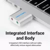 VENTION VAB-S13 USB 2.0 helikaart 2-pordilise jaoturiga