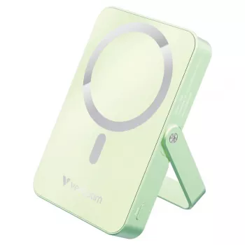 Verbatim Charge 'n' Go Magnetic Wireless Power Bank with Stand 10000mAh USB-C PD 3.0 Green