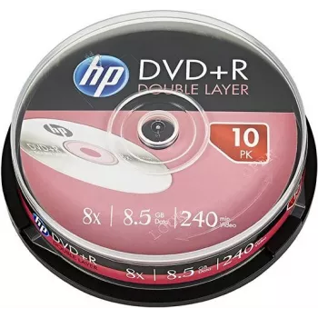 Verbatim DVD+R DL HP 8.5GB 8x kahekihiline salvestatav plaat 10-pakk karbis