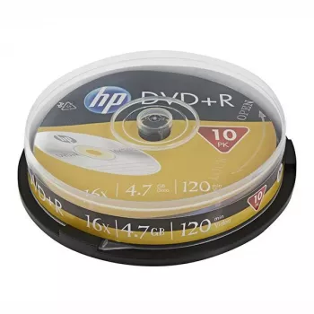 Verbatim HP DVD+R 4.7GB 16x 10-pakk spindlil - ühekordselt kirjutatav salvestusmeedia andmete varundamiseks ja videoks