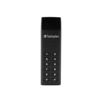 Verbatim Keypad Secure 32GB USB 3.2 Gen 1 mälupulk riistvaralise AES 256-bitise krüpteeringuga - must