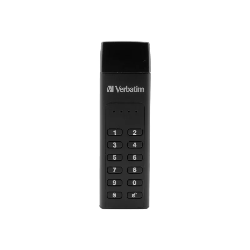 Verbatim Keypad Secure 32GB USB 3.2 Gen 1 mälupulk riistvaralise AES 256-bitise krüpteeringuga - must