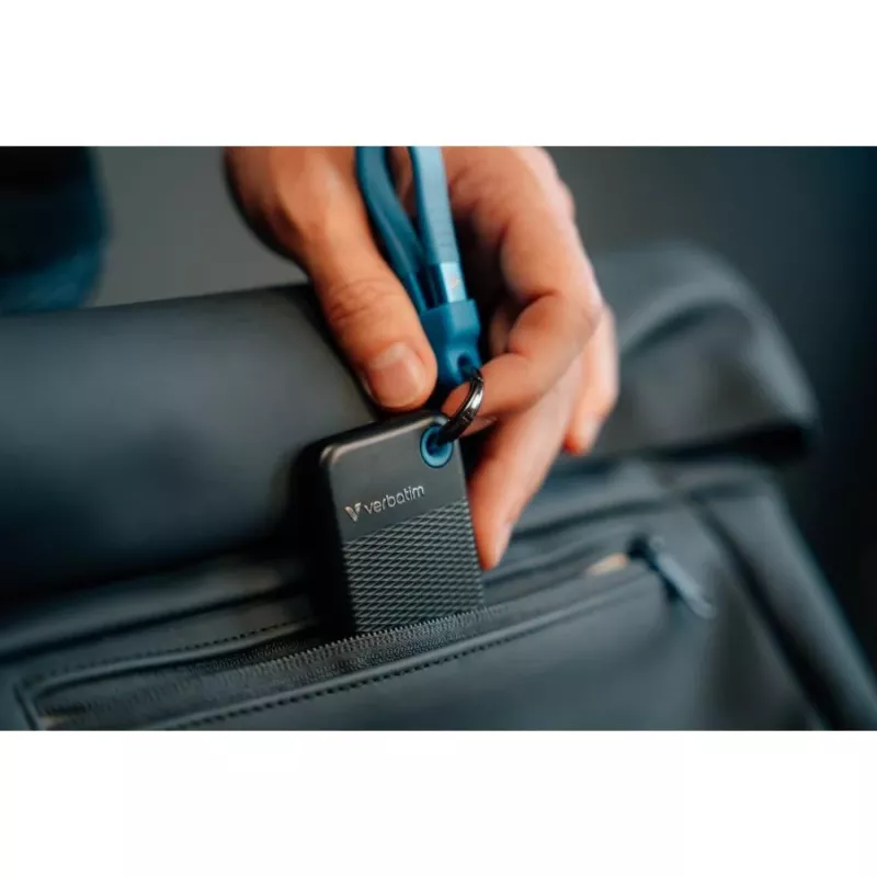 Verbatim Pocket SSD 256GB USB 3.2 Gen 2 Type-C väline pooljuhtketas, must/sinine 32416