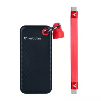 Verbatim Pocket SSD 256GB USB 3.2 Gen 2 Type-C väline pooljuhtketas must/punane (32417)
