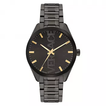 Versace Man VE3H00522 42mm Šveitsi kvarts GMT Alarm Kuupäev roostevabast terasest käekell