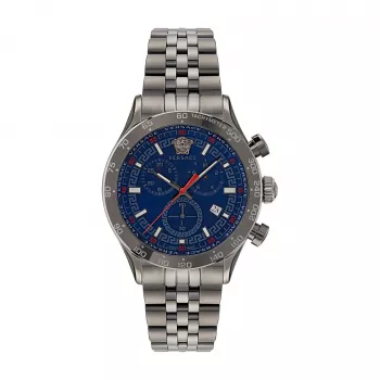 Versace meeste käekell VE2U00722 44mm Šveitsi kvarts GMT roostevaba teras