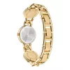 Versace V-Circle naiste Šveitsi kvartskell 26mm musta sihverplaadi ja nahkrihmaga VE3C00422