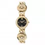 Versace V-Circle naiste Šveitsi kvartskell 26mm musta sihverplaadi ja nahkrihmaga VE3C00422