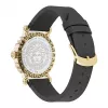Versace V-Circle Women's Swiss Quartz Watch VE6D00223 40mm Black Dial Leather Strap
