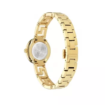 VERSACE V-Motif naiste Šveitsi kvartskell 28mm roostevabast terasest hõbedane VE7A00423