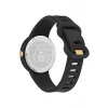 Versace V-Motif naiste Šveitsi kvartskell VE6G00223 39mm musta sihverplaadiga nahkrihm