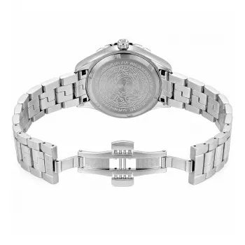 Versace V-Race naiste Šveitsi kvartskell V12020015 - 35mm roostevaba teras, safiirkristall, valge sihverplaat