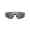 VERSACE VE2197-10006G Unisex Päikeseprillid Must Raam Hall Peegellääts Pilot 140 mm