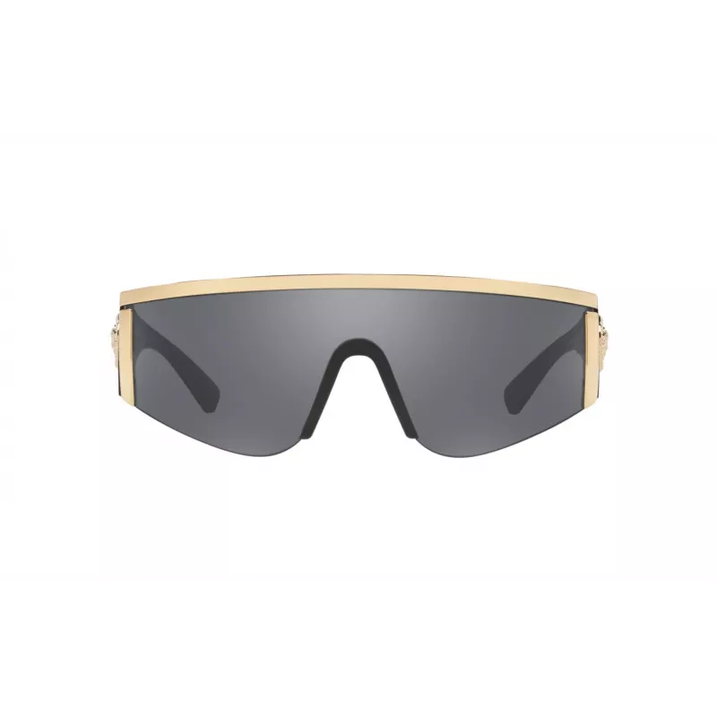 VERSACE VE2197-10006G Unisex Päikeseprillid Must Raam Hall Peegellääts Pilot 140 mm