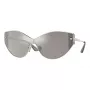 VERSACE VE2239-12526G Naiste päikeseprillid, kuldne raam, hall peegellääts, 147 mm