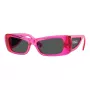 VERSACE VE4481-543487 Naiste kassisilma päikeseprillid - must atsetaatraam, tumedad hallid polükarbonaat läätsed, 54 mm