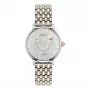 VERSACE VE6F00423 Unisex Šveitsi kvartskell 38mm musta numbrilaud ja nahkrihm