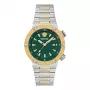 VERSACE VE8G00524 Naiste Šveitsi kvartskell 43mm musta numbrilaud ja safiirkristalliga nahkrihm