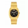 VERSACE Women's VE8F00424 Quartz Watch, 44mm Black Dial with Leather Strap