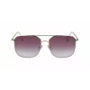 Victoria Beckham VB202S-712 Naiste ülisuured ruudukujulised päikeseprillid kuldse metallraamiga, pruuni gradiendiga läätsed 59 mm