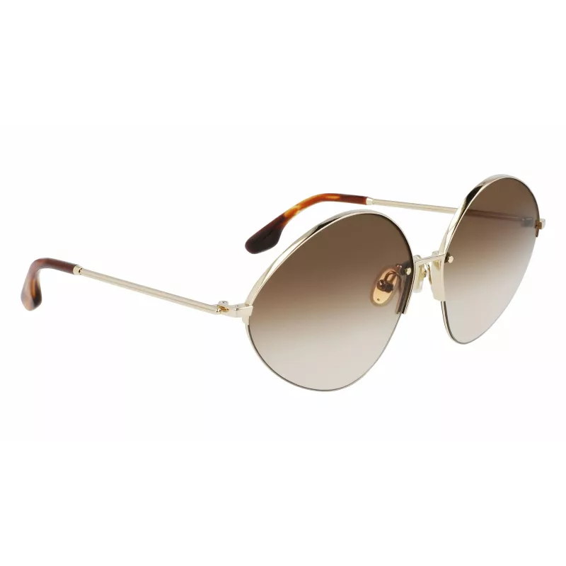 Victoria Beckham VB220S-702 Naiste ülisuured ruudukujulised päikeseprillid kuld pruun gradient 64mm