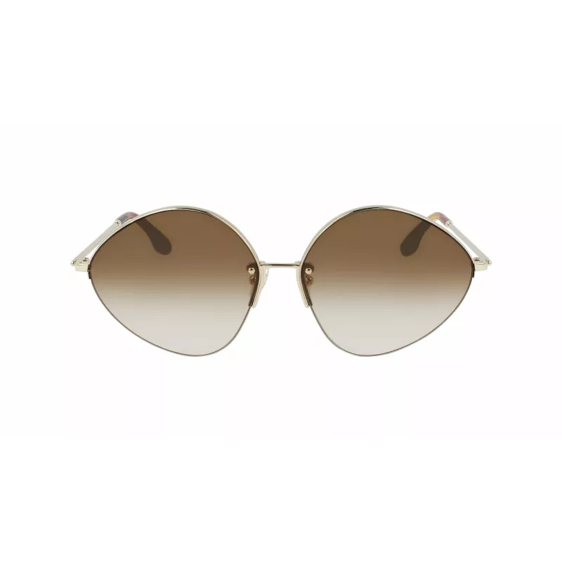 Victoria Beckham VB220S-702 Naiste ülisuured ruudukujulised päikeseprillid kuld pruun gradient 64mm