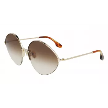 Victoria Beckham VB220S-702 Naiste ülisuured ruudukujulised päikeseprillid kuld pruun gradient 64mm