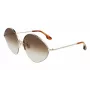 Victoria Beckham VB220S-702 Naiste ülisuured ruudukujulised päikeseprillid kuld pruun gradient 64mm