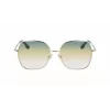 Victoria Beckham VB223S-727 Naiste Päikeseprillid Havana Atseetaat Ruudukujulise Raamiga Pruuni Gradientläätsega 56mm