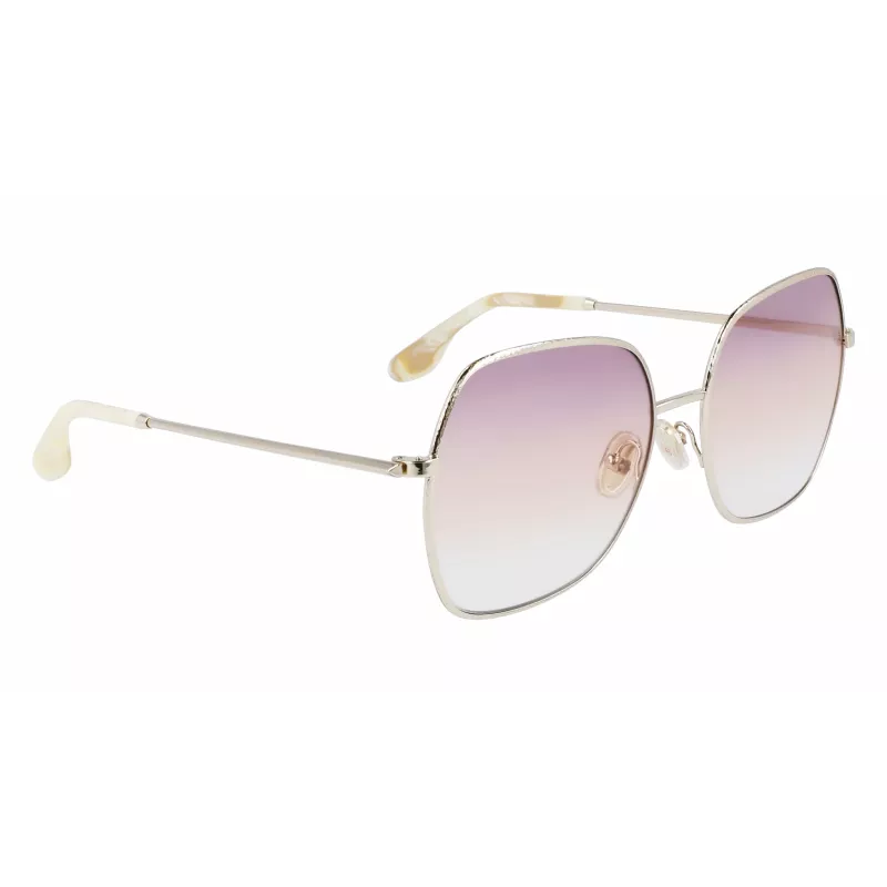 Victoria Beckham VB223S-728 Naiste metallist päikeseprillid, kuldne pruuni gradiendiga 56mm