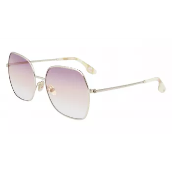Victoria Beckham VB223S-728 Naiste metallist päikeseprillid, kuldne pruuni gradiendiga 56mm