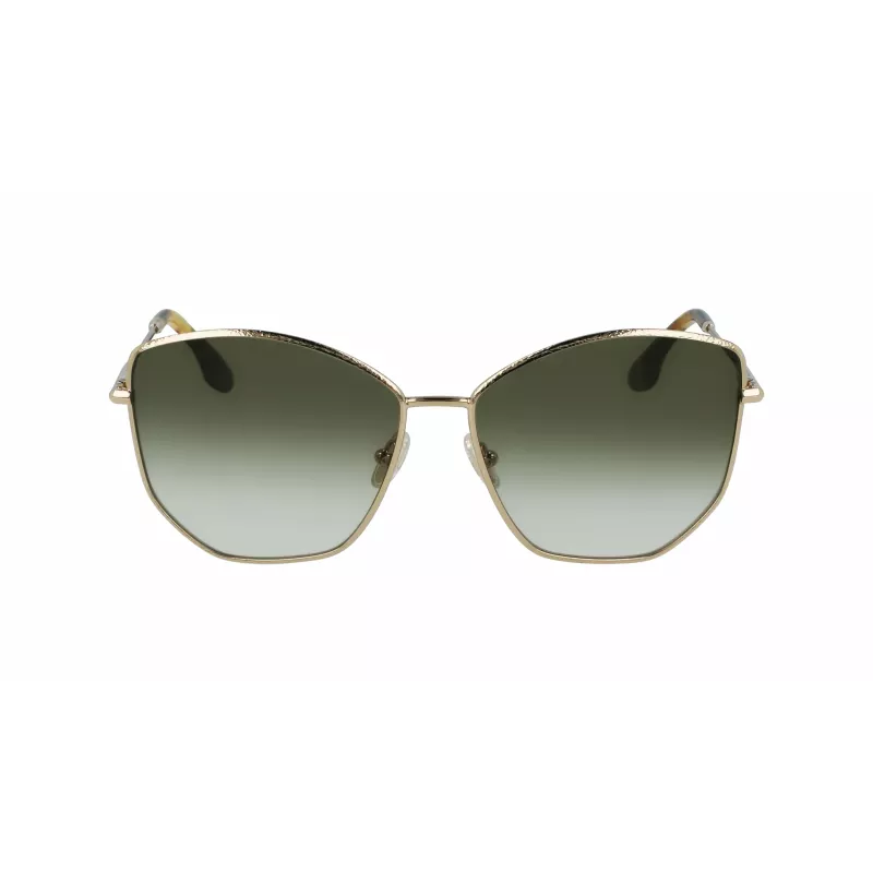 Victoria Beckham VB225S-700 Naiste Päikeseprillid Kuld Metall Pruun Gradient Piloot