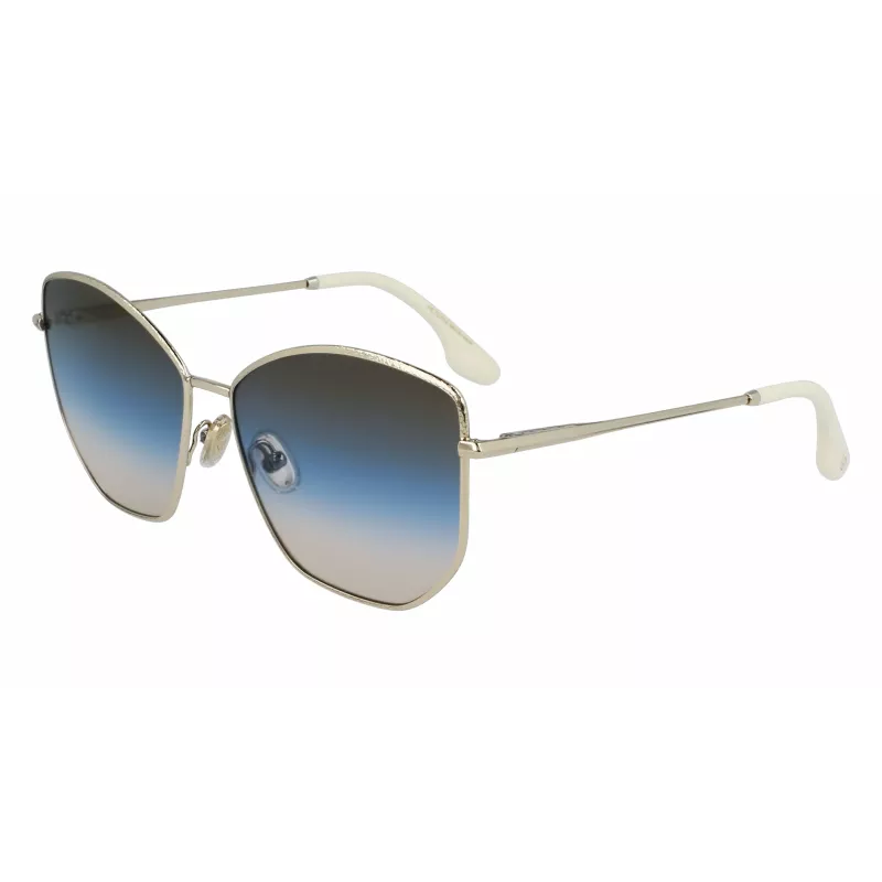 Victoria Beckham VB225S-734 Naiste suured ruudukujulised päikeseprillid - Havana atsetaatraamiga pruunide gradientklaasidega - 59mm