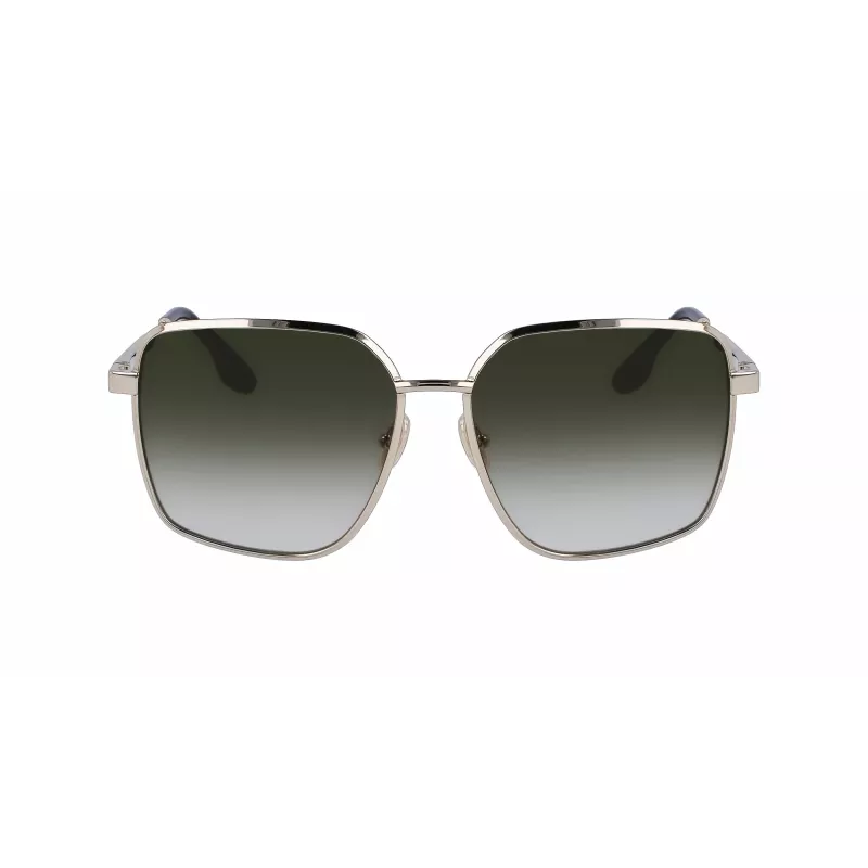 Victoria Beckham VB234S-700 Naiste ülisuured ruudukujulised päikeseprillid kuldse raami ja pruuni läätsedega 59mm