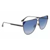 Victoria Beckham VB239S6309319 Naiste ülisuured ruudukujulised päikeseprillid must atsetaat hall gradientlääts 63mm