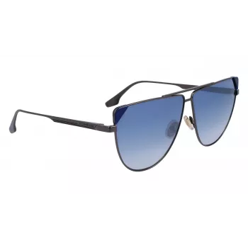 Victoria Beckham VB239S6309319 Naiste ülisuured ruudukujulised päikeseprillid must atsetaat hall gradientlääts 63mm