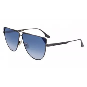 Victoria Beckham VB239S6309319 Naiste ülisuured ruudukujulised päikeseprillid must atsetaat hall gradientlääts 63mm