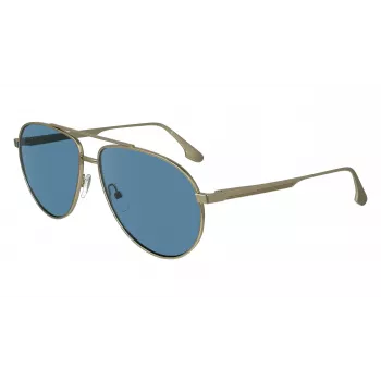 Victoria Beckham VB242S6114720 Naiste ruudukujulised päikeseprillid, pruun kuldne raam, pruun gradientlääts, 61/14/140 mm