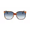 Victoria Beckham VB610SCB-212 Naiste Päikeseprillid Havana Atseetaat Liblikakujuline Raam Pruuni Gradientklaasiga 59mm