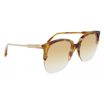 Victoria Beckham VB617S-222 Naiste ülisuured liblikapäikeseprillid Havana atsetaat pruun gradient