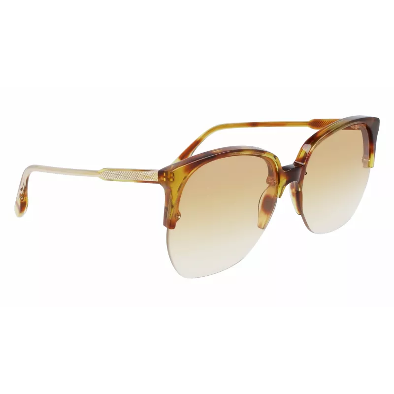 Victoria Beckham VB617S-222 Naiste ülisuured liblikapäikeseprillid Havana atsetaat pruun gradient