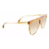 Victoria Beckham VB619S6509774 naiste aviaatorpäikeseprillid kuldse raami ja pruuni gradiendläätsega 65mm